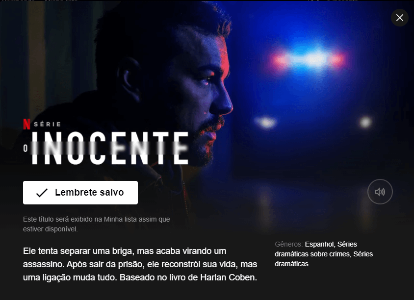 O Inocente – Série Baseada no Livro da Harlan Coben já está na Netflix